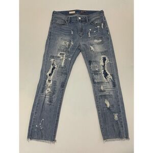Anthropologie Pilcro Women's Sz 28 Patchwork Jeans Distressed Sample‎ Prototype